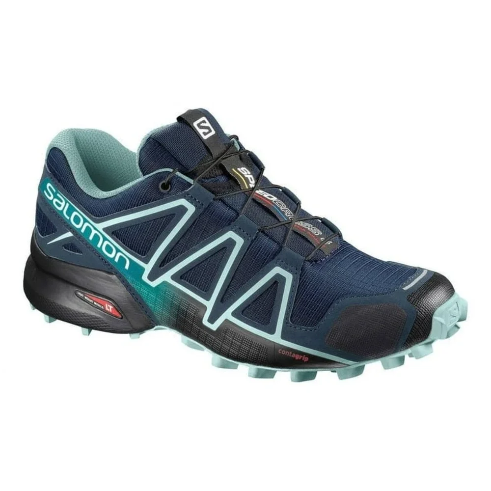 Salomon Speedcross 4 Wide Trail Running Shoes Poseidon Blue Womens 8.5 402374